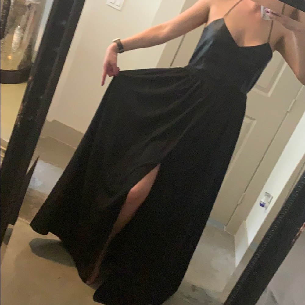 Black maxi dress